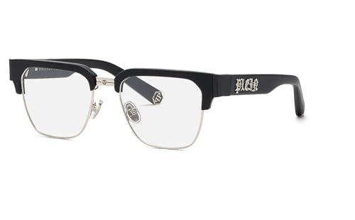 Philipp Plein Vpp113M Montature Per Occhiali Da Vista, Shiny Full Palladium, 0 Uomo