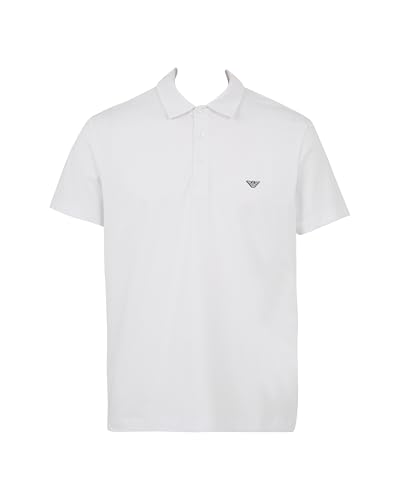 Emporio Armani Essential Polo Beachwear Uomo, Bianco 571, M