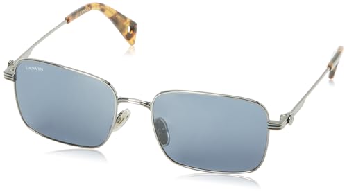 Lanvin Lnv104S Sunglasses, 050 Dark Rutheniium/Blue, 56 Unisex