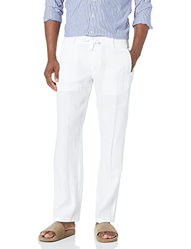 Perry Ellis - Pantaloni Casual Da Uomo Bianco Brillante W33 / L32