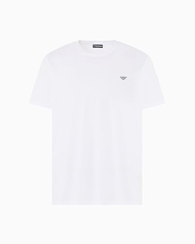 Emporio Armani Round-Neck T-Shirt, Bianco, M Uomo