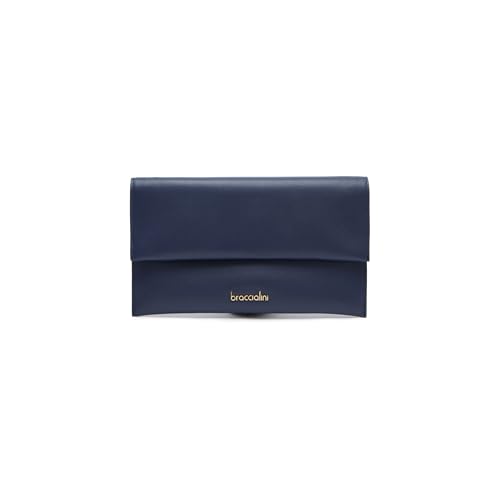 Braccialini Borsa Donna Firmata Jinny Leather A Tracolla Blu
