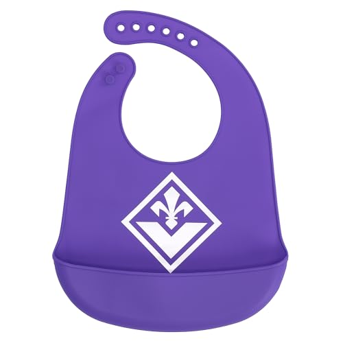 Only4Fan S.R.L. Acf Fiorentina Bavaglino Pappa In Silicone Per Neonati E Bambini