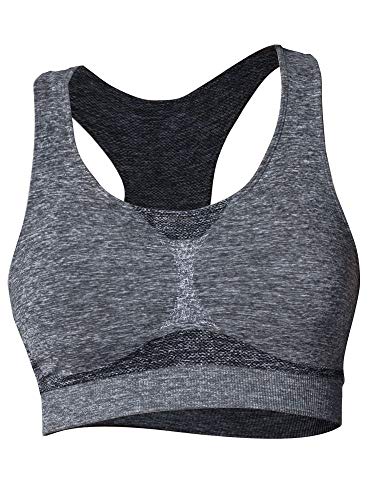 Iron-Ic Support Reggiseno Sportivo, Grigio Vs, M/L Donna