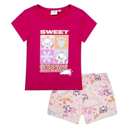 Disney Pigiama Bambina Aristogatti Marie Pantaloncino In Cotone Stampato 6788