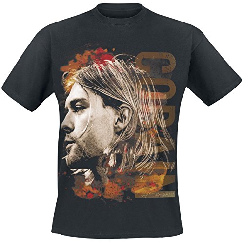 Kurt Cobain Coloured Side View T-Shirt Nero L
