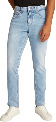 Tommy Jeans Uomo Jeans Scanton Slim Fit, Blu (Denim Light), 32W/32L