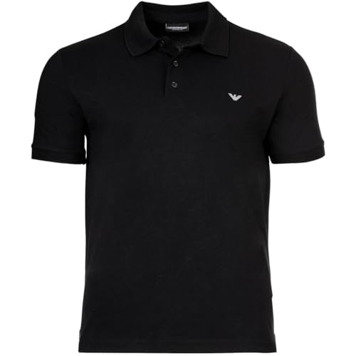 Emporio Armani Essential Polo Beachwear Uomo, Nero, S