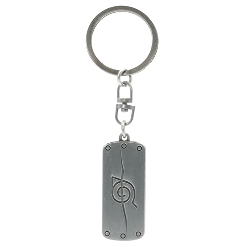 Abystyle - Naruto Shippuden Portachiavi Anti Konoha, Grigio, H. 1,9 Cm X L. 4,4 Cm