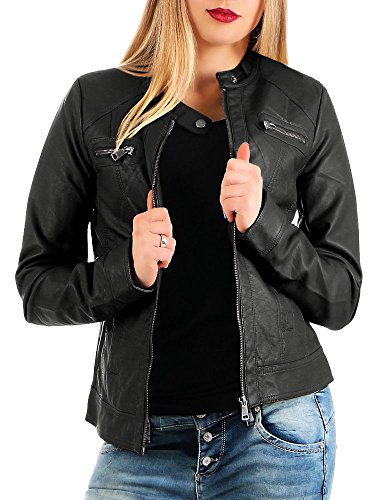 Only Faux Leather Jacket Onlbandit Faux Leather Jacket Black 44 Black 3 44