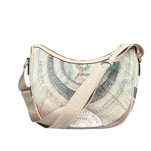 Gattinoni Borsa A Tracolla Small Hobo Watercolor Maya Bigmx6731Wil Beige