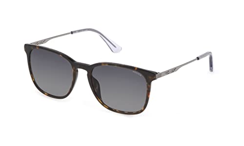 Police Spld47 Sunglasses, L'Avana Scuro Lucido, 55 Unisex-Adulto