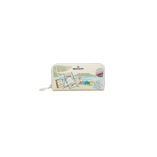 Braccialini Allround Portafoglio Modello Zip Around Arricchito Da Una Vivace Stampa Che Racconta Una Delle Avventure Dei Nostri Divertenti Pets Con De