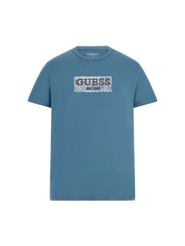 Guess Maglietta Eco A Maniche Corte Da Uomo, Petrolio, L