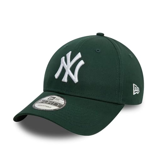 New Era New York Yankees Mlb League Essential Verde Bianco 9Forty Berretto Regolabile