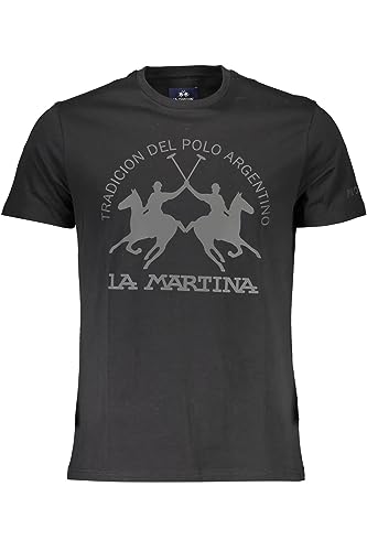 La Martina T-Shirt Maniche Corte Uomo Nero