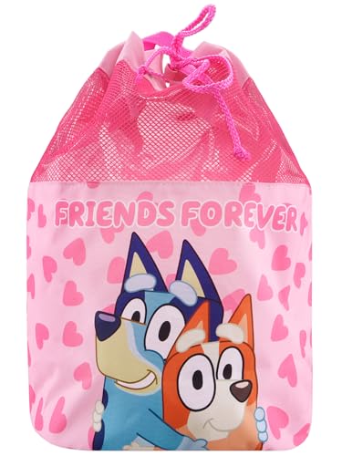 Bluey Zaino Ragazza | Borsa Piscina Bambina Bingo | Borse Bambina Estive | One Size | Rosa