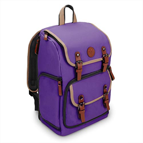 Gogroove Sac À Dos Pour Appareil Photo Reflex Numérique Avec Compartiment À Tablette, Séparateurs Modulables, Support Trépied & Housse Imperméable Pou