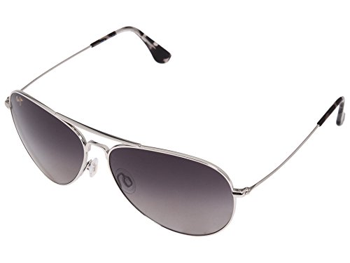 Maui Jim Mavericks Occhiali, Argento, 61/14/137 Unisex-Adulto