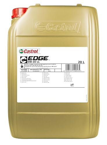 Castrol Edge 0W-30 Ll Longlife Olio Motore, 20 L