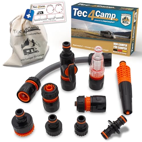 Majocomptec® Connect-30 - Set Di Filtri Dell'Acqua Per Camper, Accessori Per Il Tappo Del Serbatoio, Compatibile Con Gardena (Set Di Collegamento Eco