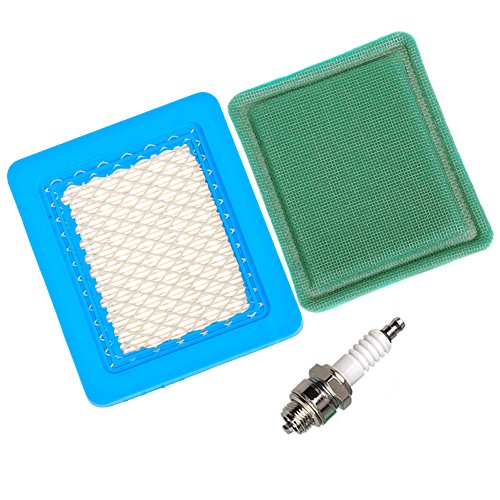 Ouyfilters 491588 Air Filter With 271933 Pre Filter And Spark Plug For Briggs And Stratton 625E 675Ex Series And Quantum 3.5-6.75 Large Hp Push Mower