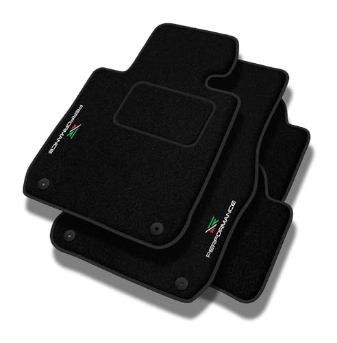 Performance Tappetini Tappetini Auto In Velluto Personalizzati Per Bmw 3Er F34 Ab 2013 - Standard, Traforato, Verde, Bianco E Rosso -Ricamo Cnc Precis