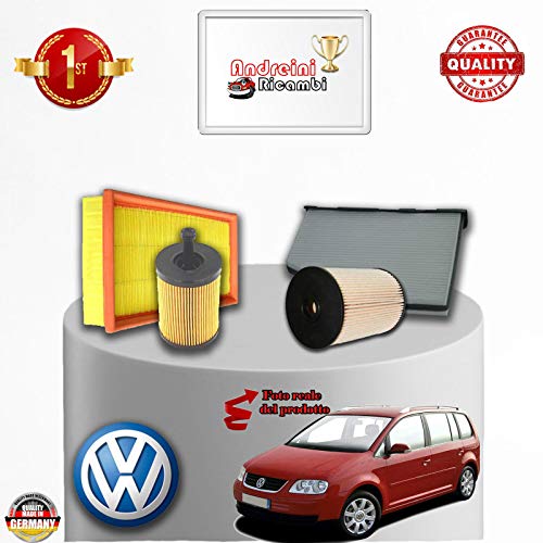 Kit Tagliando 4 Filtri Touran 2.0 Tdi 103Kw 140Cv Dal 2009 -> 2010