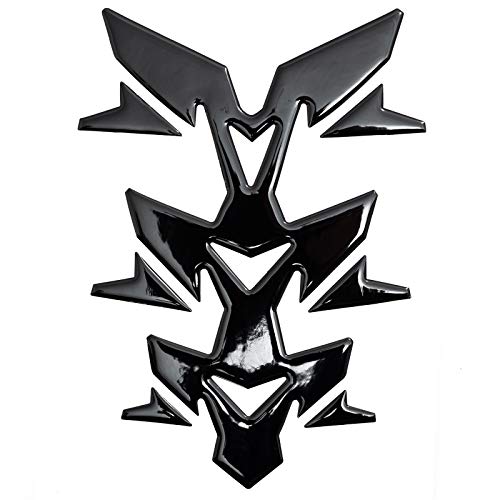 A-Pro Paraserbatoio Tank Pad Moto 3D Sticker Protettore Adesivo Universale Nero