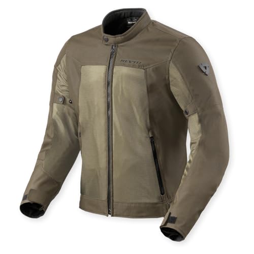 Rev'It! Revit Eclipse 2 - Giacca Estiva Da Motociclista, Colore: Verde Tarmac, 4Xl