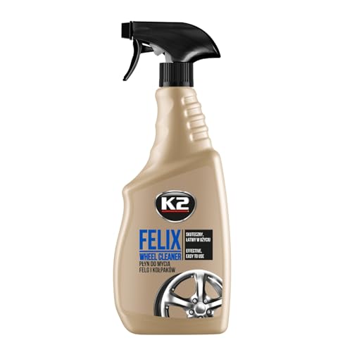 K2 Felix Detergente Per Cerchioni, Forza E Resa, Elimina Freno Polvere, Gomma E Depositare Efficace, Con Protezione Contro Corrosione, 770 Ml