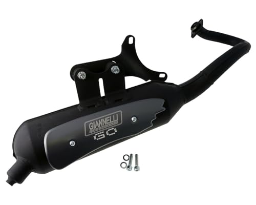 Giannelli Marmitta Scooter "Go" Piaggio Vespa Et2 '96/01 Omologata Cee E3 0145 Vern. Nera Est.: Vespa Lx 50 '10/11