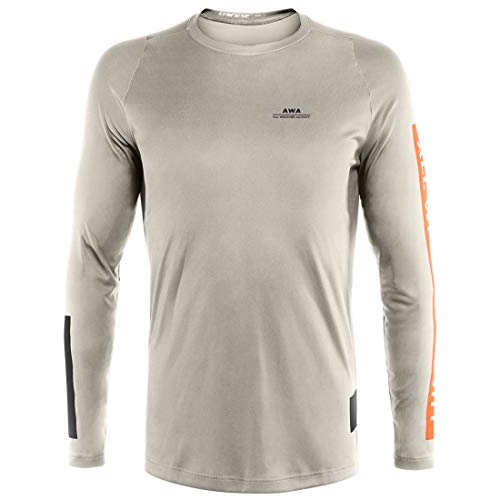 Dainese Awa 2, Maglia Da Mtb Uomo, Rosso Pomodoro/Silver-Birch/Nero, L