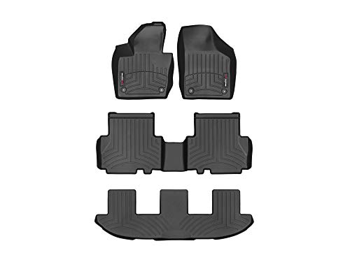 Tappetini Auto Su Misura Compatibile Per Sharan 7N 2010/19 - Nero - 1°, 2° E 3° Fila Weathertech Floorliner