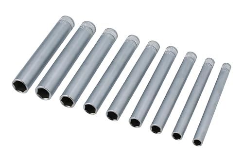 Laser 8904 Extra Long Socket Set 1/4" D 9Pc
