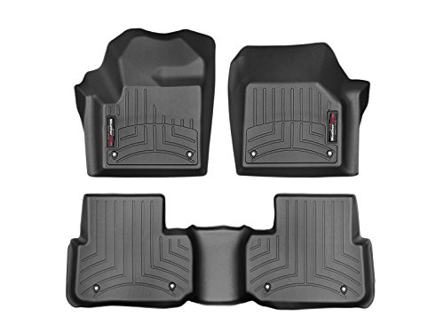 Tappetini Auto Su Misura Compatibile Per Land Rover Discovery Sport 2015/19 - Nero - 1° E 2° Fila Weathertech Floorliner