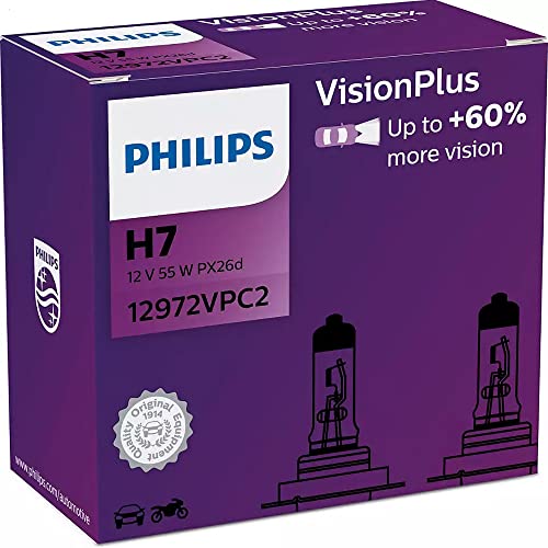Philips Visionplus 12972Vpc2 Lampadina Per Auto H7 55 W Alogena