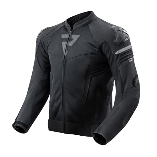 Rebelhorn Vandal Mesh Giacca Da Moto Uomo | Tessile | Protezioni Gomiti E Spalle Livello 2 | Sliders Spalla Intercambiabile | Grandi Pannelli Di Venti