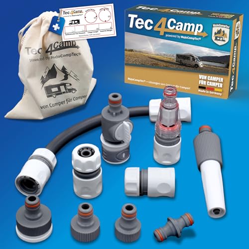 Majocomptec® Connect - Set Di Filtri Dell'Acqua Per Camper, Accessori Per Serbatoio, Compatibile Con Gardena (Set Di Collegamento Con Filtro)