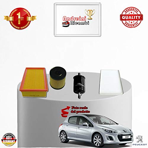 Kit Tagliando 4 Filtri 308 1.6 16V Turbo 110Kw 150Cv Dal 2007 -> 2010