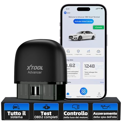 Xtool Ad20 Pro Obd2 Auto Diagnostica Wireless Diagnosi Italiano Per Ios E Android, Diagnosi Auto Professionale Con Scansione Completa Dei Sistemi, Agg
