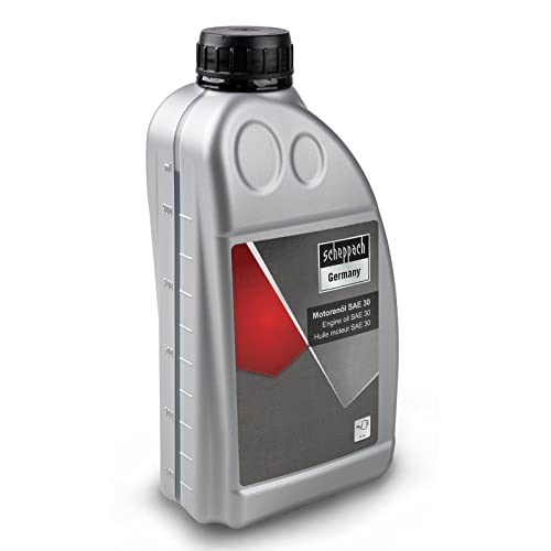 Scheppach 4Takt Motoröl Sae30 Für Rasenmäher, Stromerzeuger Uvm. | 1 Liter | Api Cf/Cf-2/Sf | Viskositätsklasse Sae 30 | Motorenöl Hochleistungsöl