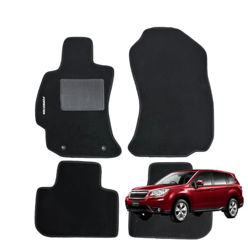 Serie 4 Tappeti - Tappetini In Moquette Neri Per Subaru Forester Dal 2013 A 2016