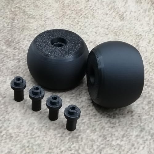 Uleiva 2 Pezzi Di Ricambio Per Ruota Anteriore Con 4 Assi, Compatibili Con Bosch Indego 300 350 400 500 700 Robot Tosaerba, Ruota Di Ricambio