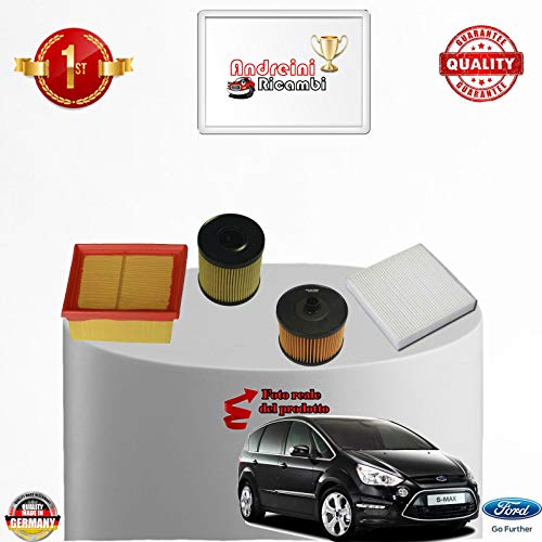 Kit Tagliando 4 Filtri S-Max 2.0 Tdci 103Kw 140Cv Dal 2009 -> 2010