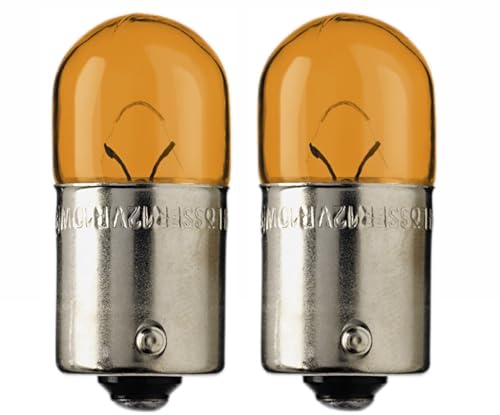 Lampadina Flosser Arancio 12V/10W Bau15S (E1)