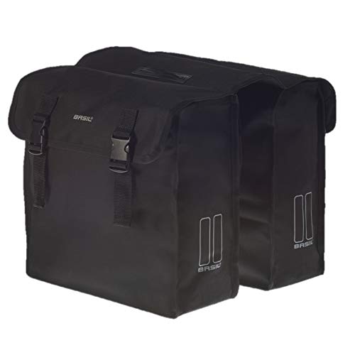 Basil - Mara Xl, Borsa Doppia, Colore: Nero, 35 L (17108)