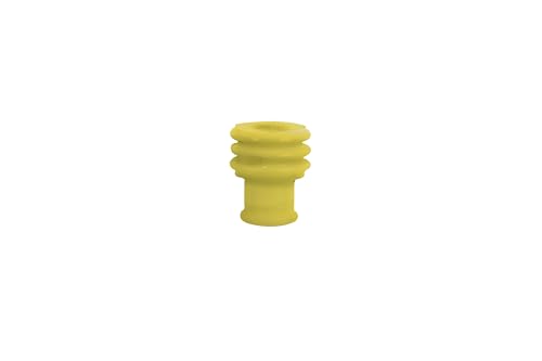 Connect 37491 Weather Seal Terminal Covers, Yellow 100Pc