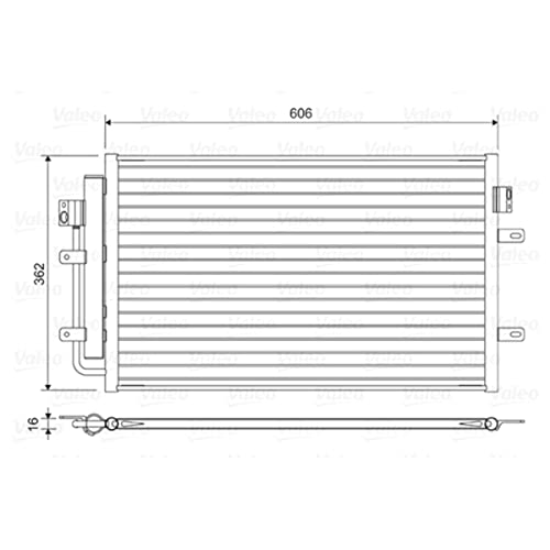 Valeo 822551 Aria Condizionata Condizionata Aria Condizionata Alluminio 606Mm 362Mm 16Mm