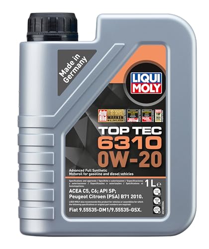 Liqui Moly | Top Tec 6310 0W-20 | 1 L | Oli Motore | Pieno Sintetico Avanzato | Sku: 21880